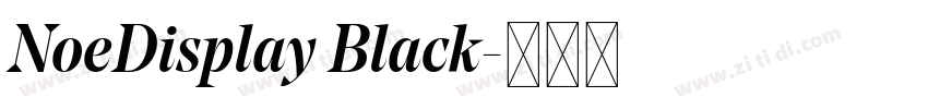NoeDisplay Black字体转换